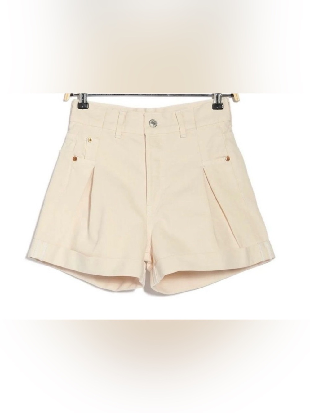 Re/Done 70s High Waisted Pleated Zoot Short 30